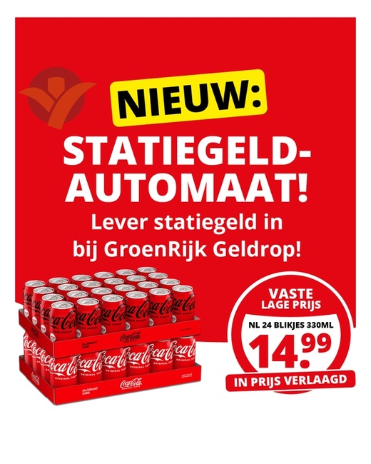 Lever je lege flessen en blikjes in!